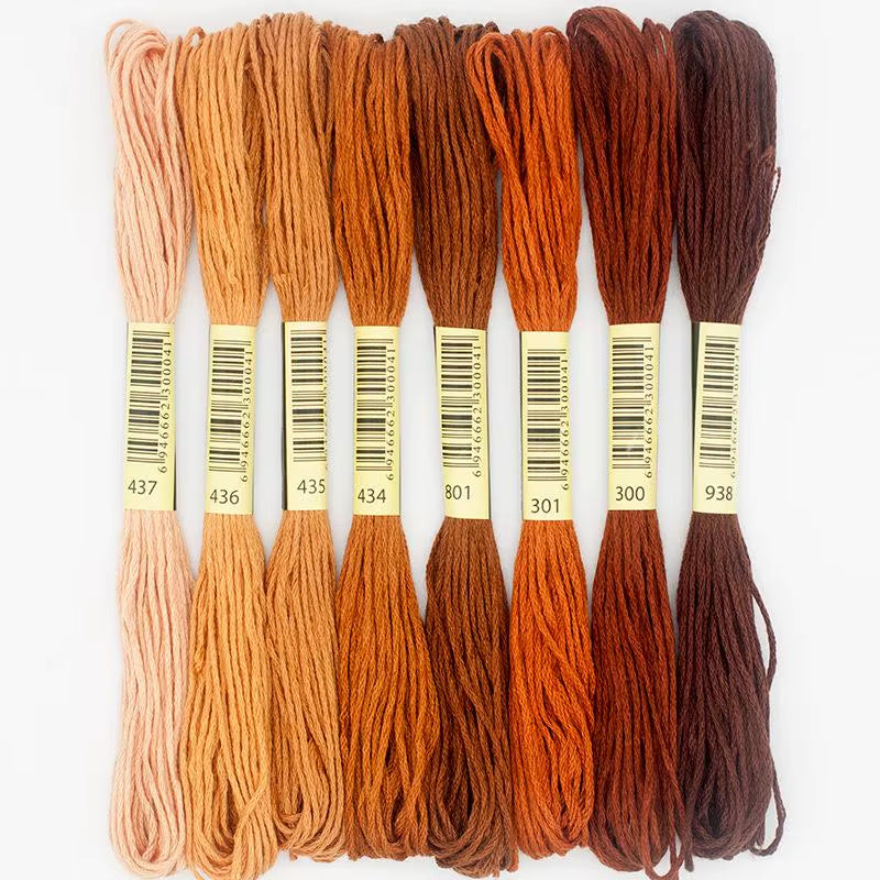 Cross Stitch Thread the Unique Style 8 Cross Stitch Cotton Embroidery Thread Floss Sewing Skeins Craft Dofferent Gradient Color
