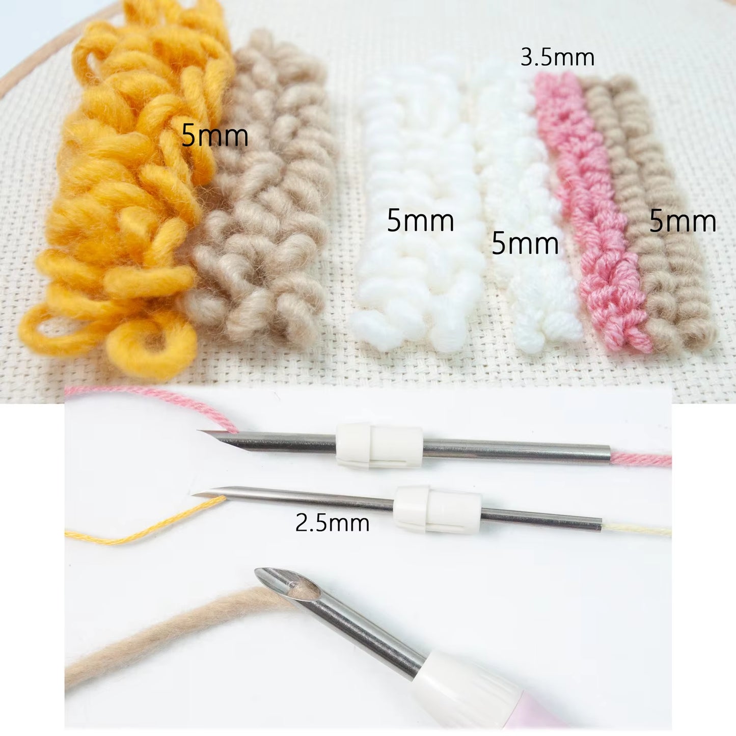 Embroidery Kit Punch Needle Stitching Tool Magic Embroidery Needle Pen Weaving Tool Knitting Sewing Tools for DIY Carpet Insole
