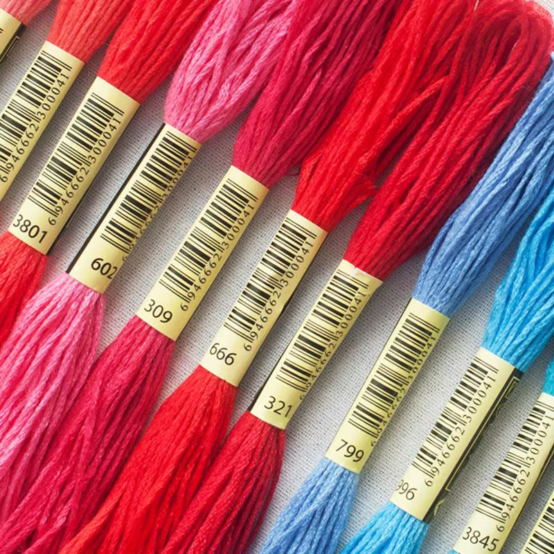 Cross Stitch Thread the Unique Style 8 Cross Stitch Cotton Embroidery Thread Floss Sewing Skeins Craft Dofferent Gradient Color