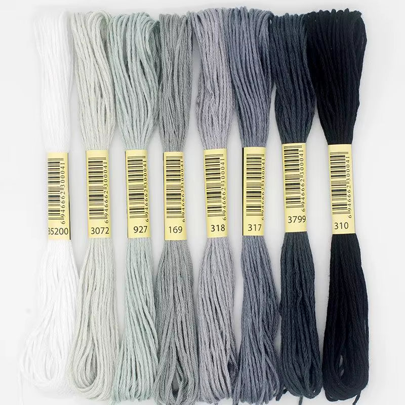 Cross Stitch Thread the Unique Style 8 Cross Stitch Cotton Embroidery Thread Floss Sewing Skeins Craft Dofferent Gradient Color