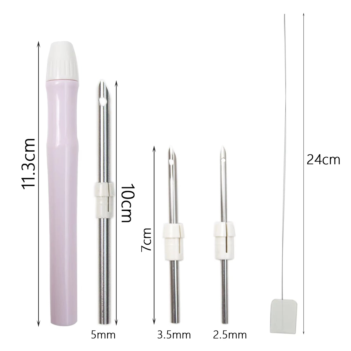 Embroidery Kit Punch Needle Stitching Tool Magic Embroidery Needle Pen Weaving Tool Knitting Sewing Tools for DIY Carpet Insole