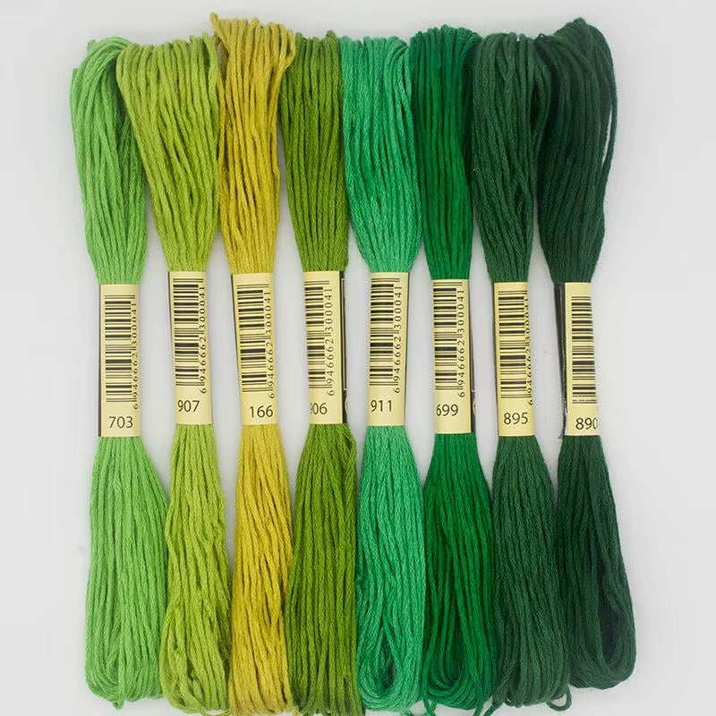 Cross Stitch Thread the Unique Style 8 Cross Stitch Cotton Embroidery Thread Floss Sewing Skeins Craft Dofferent Gradient Color