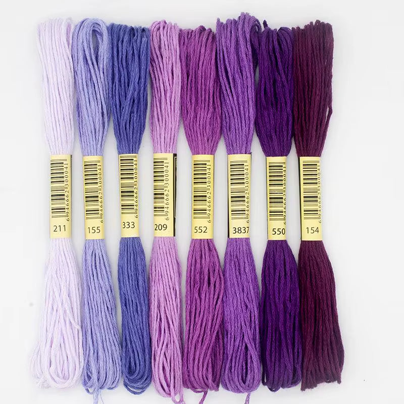 Cross Stitch Thread the Unique Style 8 Cross Stitch Cotton Embroidery Thread Floss Sewing Skeins Craft Dofferent Gradient Color