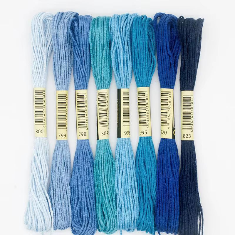 Cross Stitch Thread the Unique Style 8 Cross Stitch Cotton Embroidery Thread Floss Sewing Skeins Craft Dofferent Gradient Color