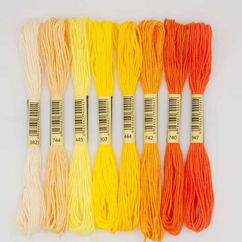 Cross Stitch Thread the Unique Style 8 Cross Stitch Cotton Embroidery Thread Floss Sewing Skeins Craft Dofferent Gradient Color